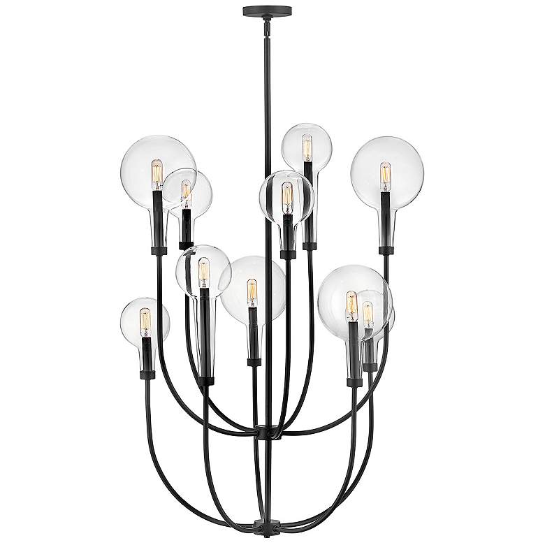 Image 2 HINKLEY CHANDELIER ALCHEMY Medium Multi Tier Chandelier Black more views