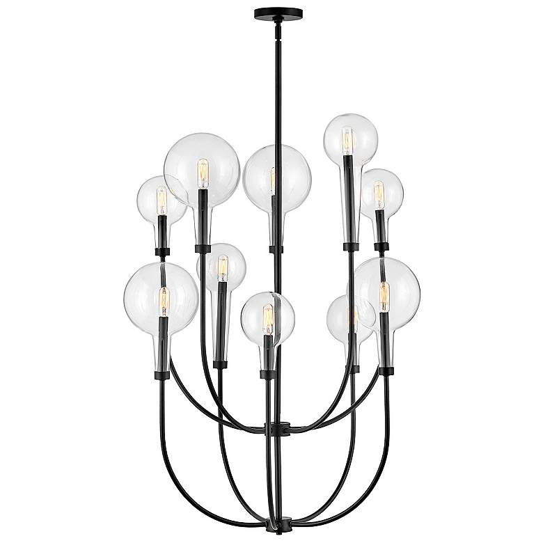 Image 4 HINKLEY CHANDELIER ALCHEMY Medium Multi Tier Chandelier Black more views