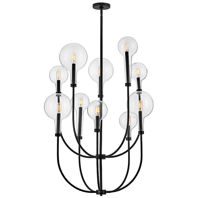 Image 5 HINKLEY CHANDELIER ALCHEMY Medium Multi Tier Chandelier Black more views