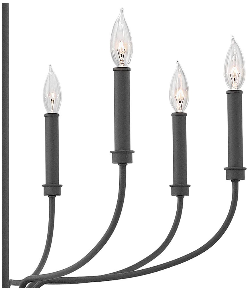 Hinkley Chandelier Alister Medium Single Tier Chandelier 28" Buckeye B in scene