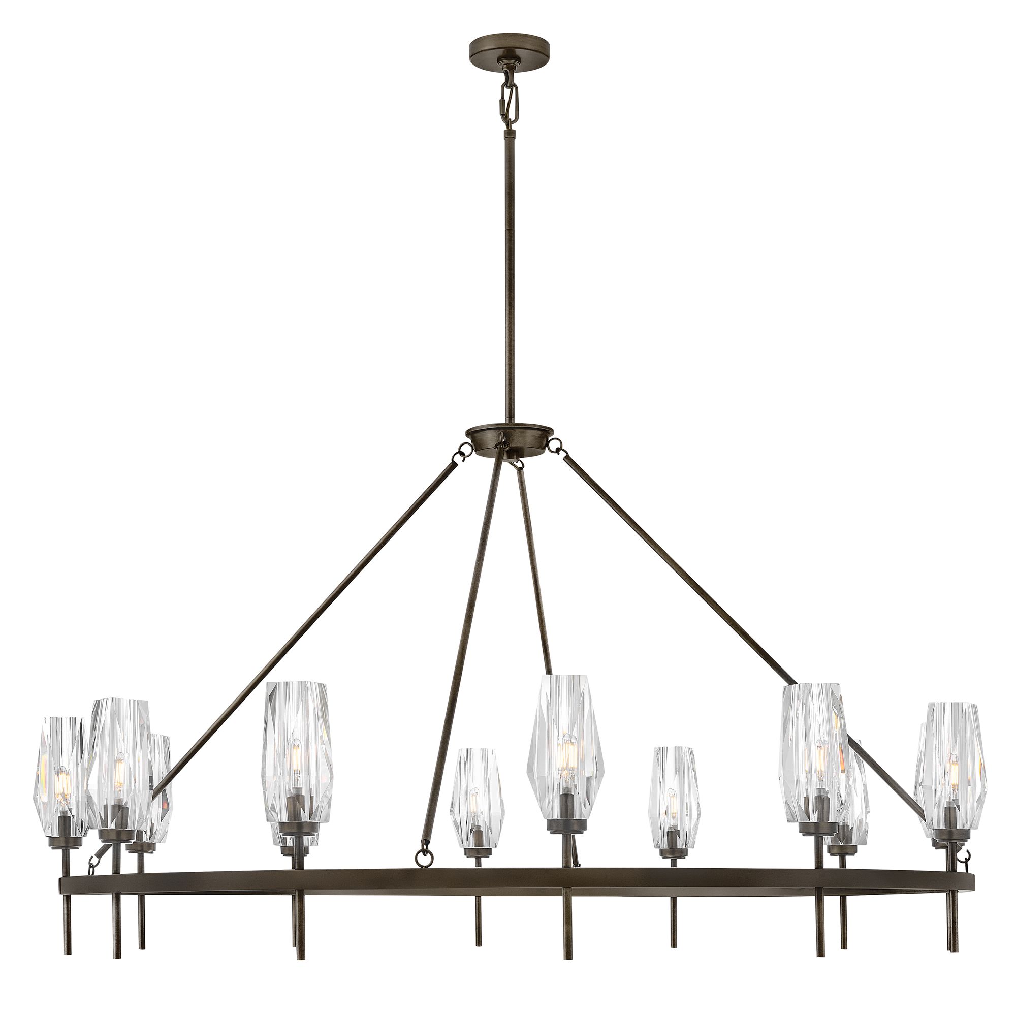 Image 5 Hinkley Chandelier Ana Extra Large Single Tier 58" Black Oxide more views