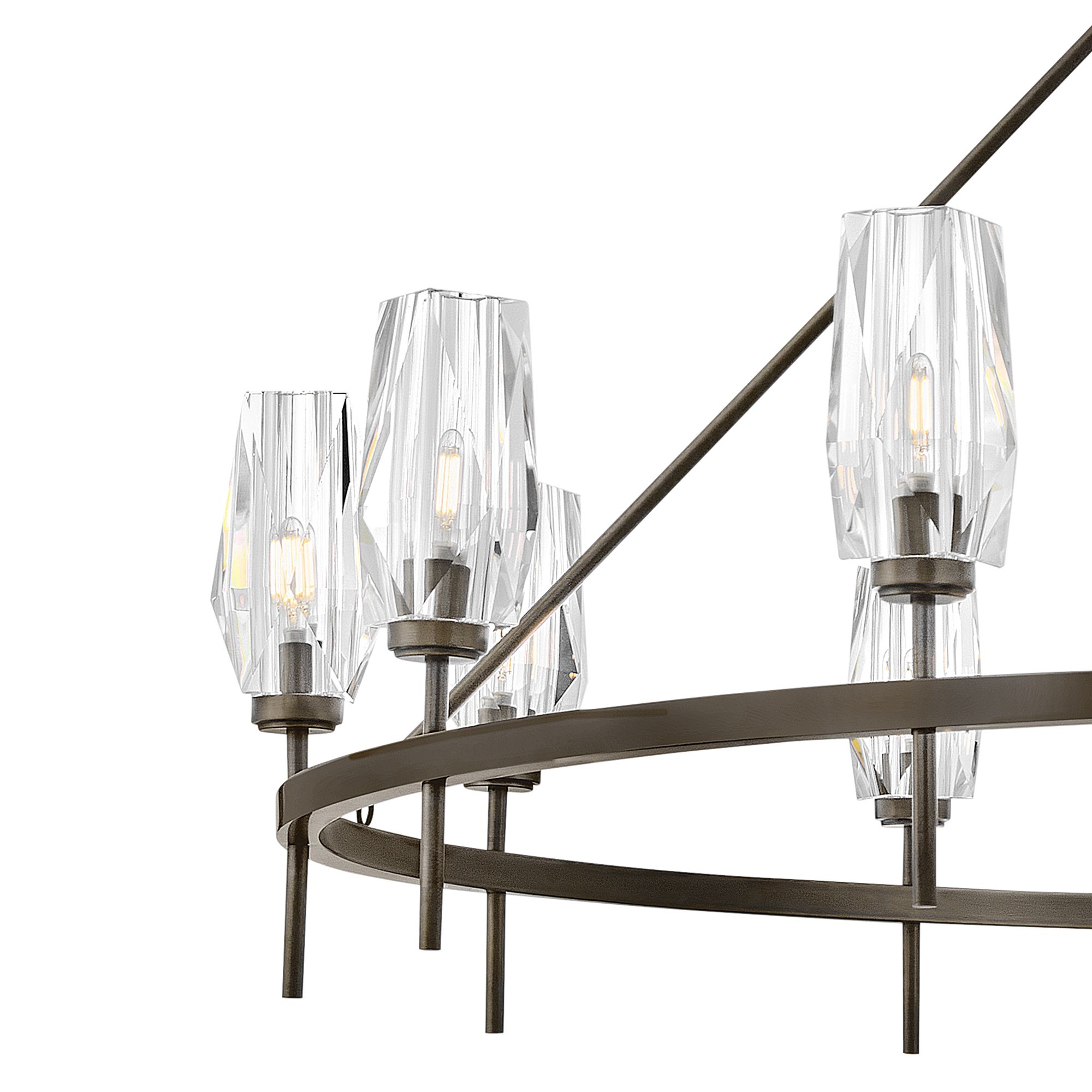 Hinkley Chandelier Ana Extra Large Single Tier 58" Black Oxide