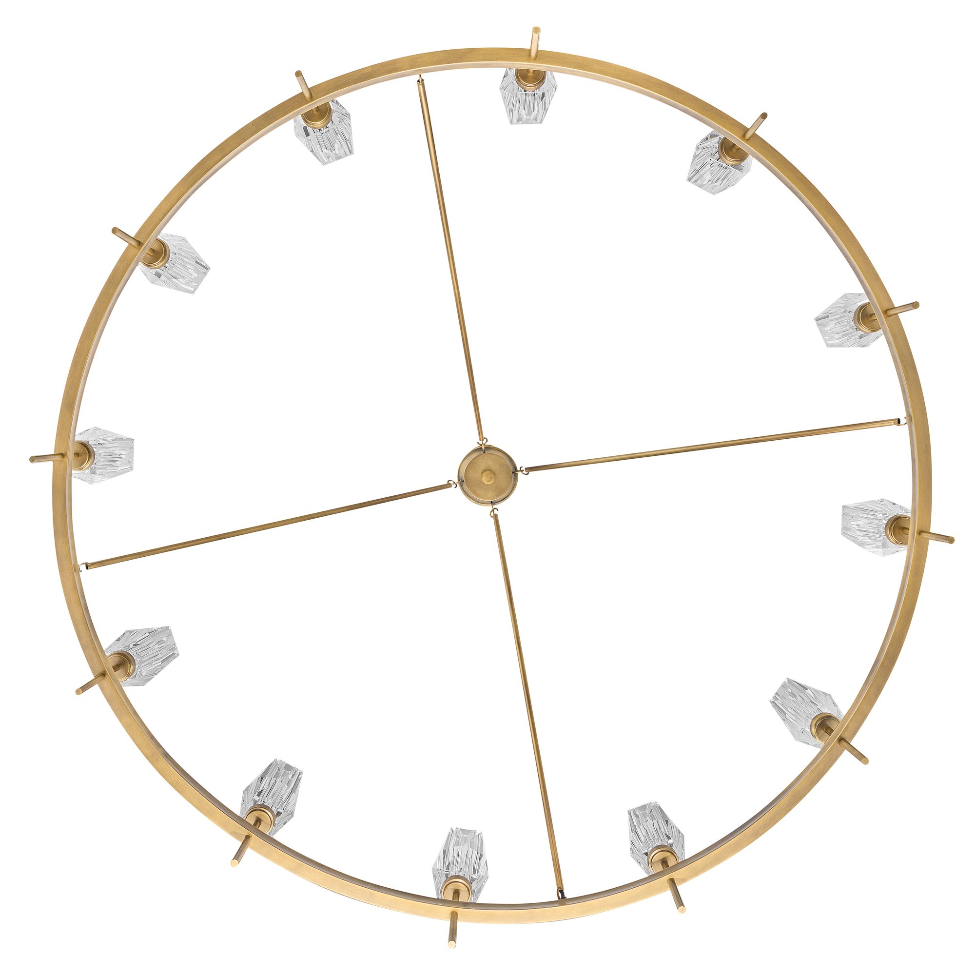 Image 6 Hinkley Chandelier Ana Extra Large Single Tier 58" Heritage Brass more views