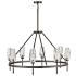 Hinkley Chandelier Ana Large Single Tier Chandelier 36" Black Oxide