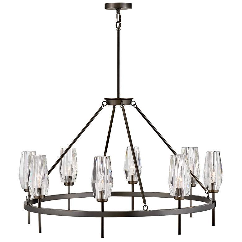 Image 2 Hinkley Chandelier Ana Large Single Tier Chandelier 36" Black Oxide more views