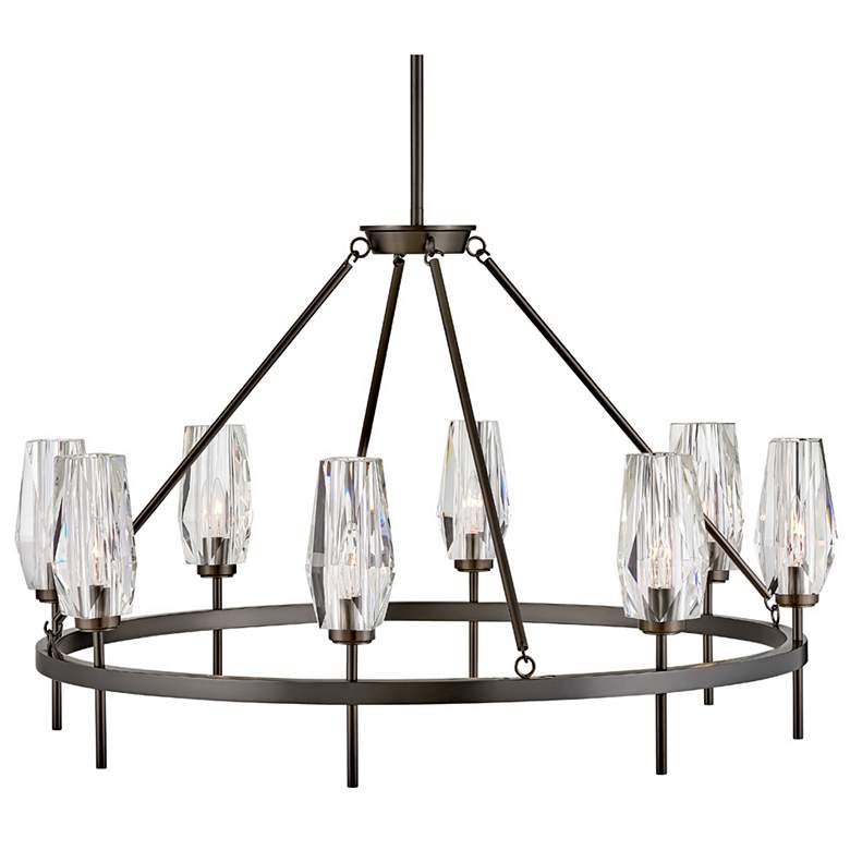 Image 3 Hinkley Chandelier Ana Large Single Tier Chandelier 36" Black Oxide more views