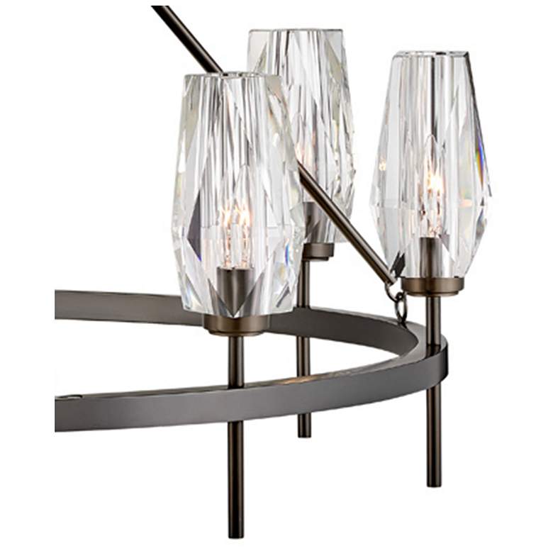 Image 4 Hinkley Chandelier Ana Large Single Tier Chandelier 36" Black Oxide more views