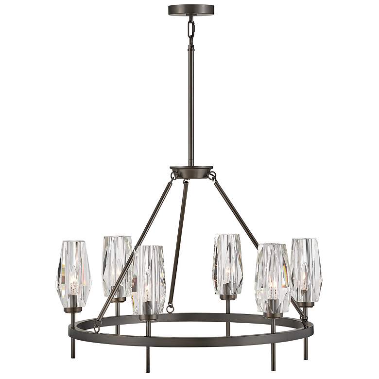 Image 2 Hinkley Chandelier Ana Medium Single Tier Chandelier 30" Black Oxide more views