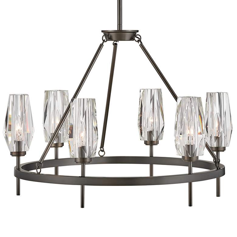 Image 3 Hinkley Chandelier Ana Medium Single Tier Chandelier 30" Black Oxide more views