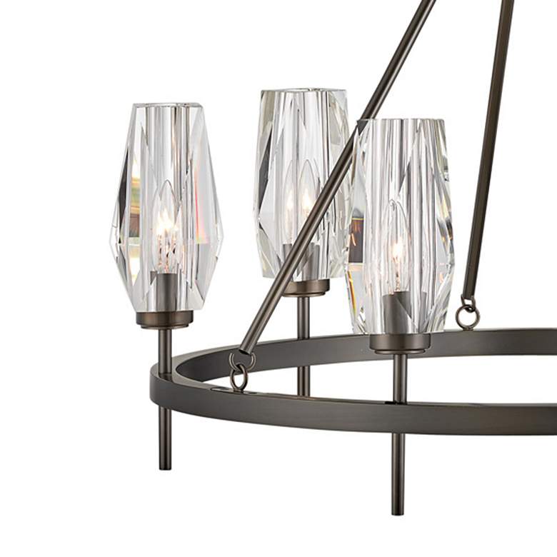Image 4 Hinkley Chandelier Ana Medium Single Tier Chandelier 30" Black Oxide more views