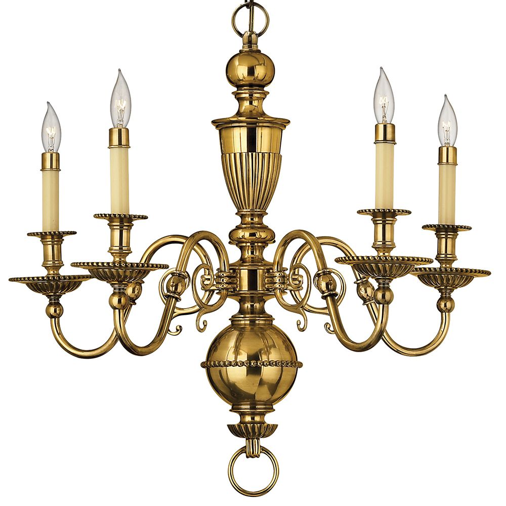 Image 3 Hinkley Chandelier Cambridge Medium Single Tier 25" Burnished Brass more views