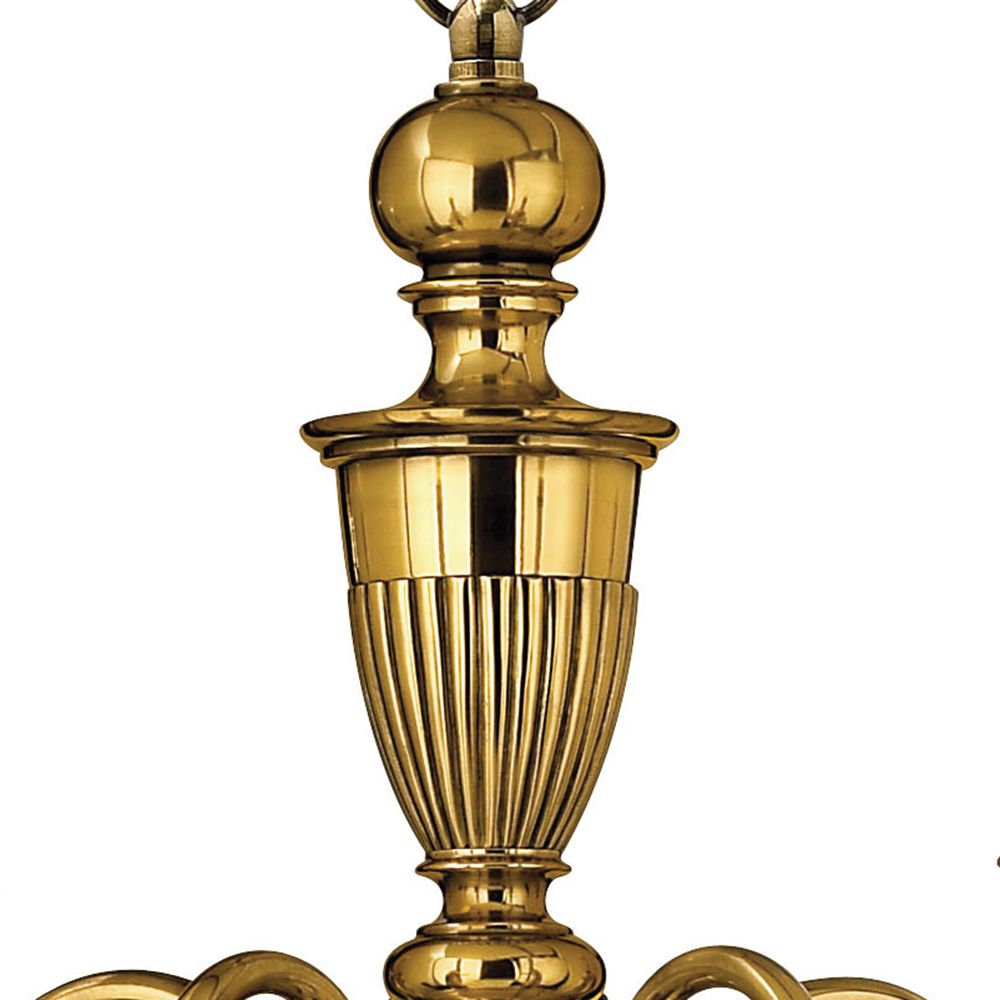 Image 6 Hinkley Chandelier Cambridge Medium Single Tier 25" Burnished Brass more views