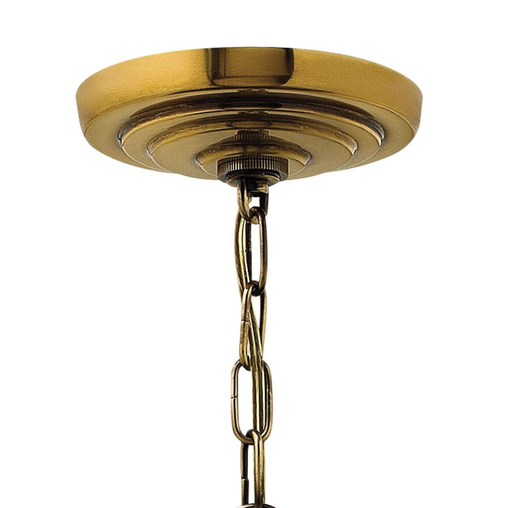 Image 7 Hinkley Chandelier Cambridge Medium Single Tier 25" Burnished Brass more views