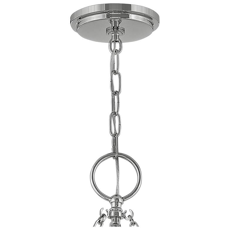 Image 6 Hinkley Chandelier Chance Small Drum Chandelier 22" Polished Nickel more views