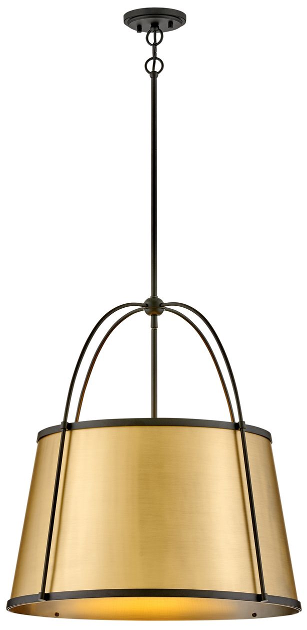Hinkley Chandelier Clarke Medium Drum Chandelier 24" Black