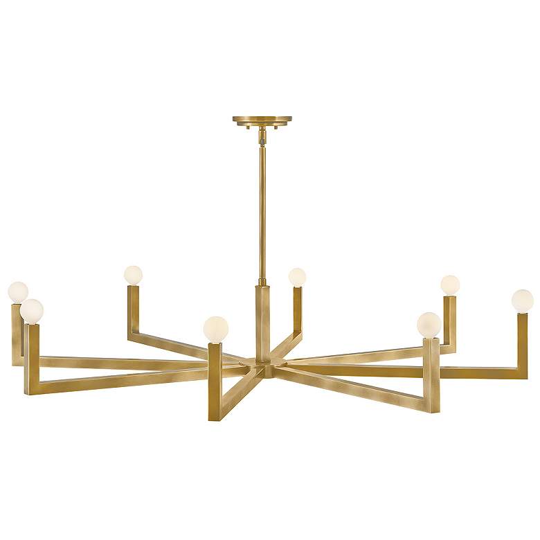 Image 2 HINKLEY CHANDELIER EZRA Large Single Tier Chandelier Heritage Brass more views