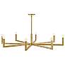 2_HINKLEY CHANDELIER EZRA Large Single Tier Chandelier Heritage Brass more views