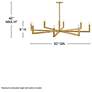 3_HINKLEY CHANDELIER EZRA Large Single Tier Chandelier Heritage Brass more views