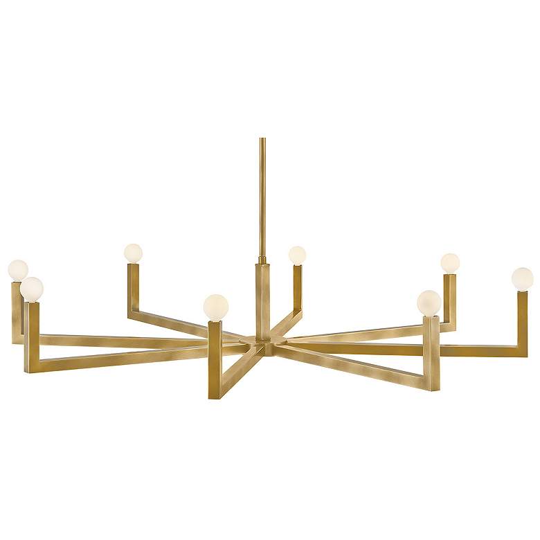 Image 4 HINKLEY CHANDELIER EZRA Large Single Tier Chandelier Heritage Brass more views