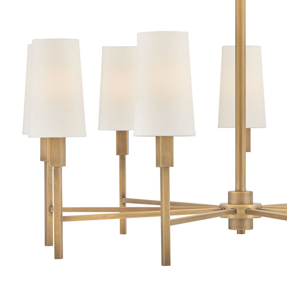 Hinkley Chandelier Fenwick Large Chandelier 42" Heritage Brass