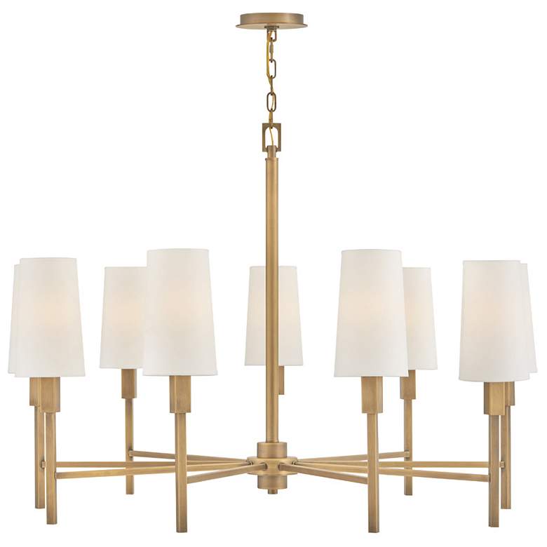 Hinkley Chandelier Fenwick Large Chandelier Heritage Brass 9452C