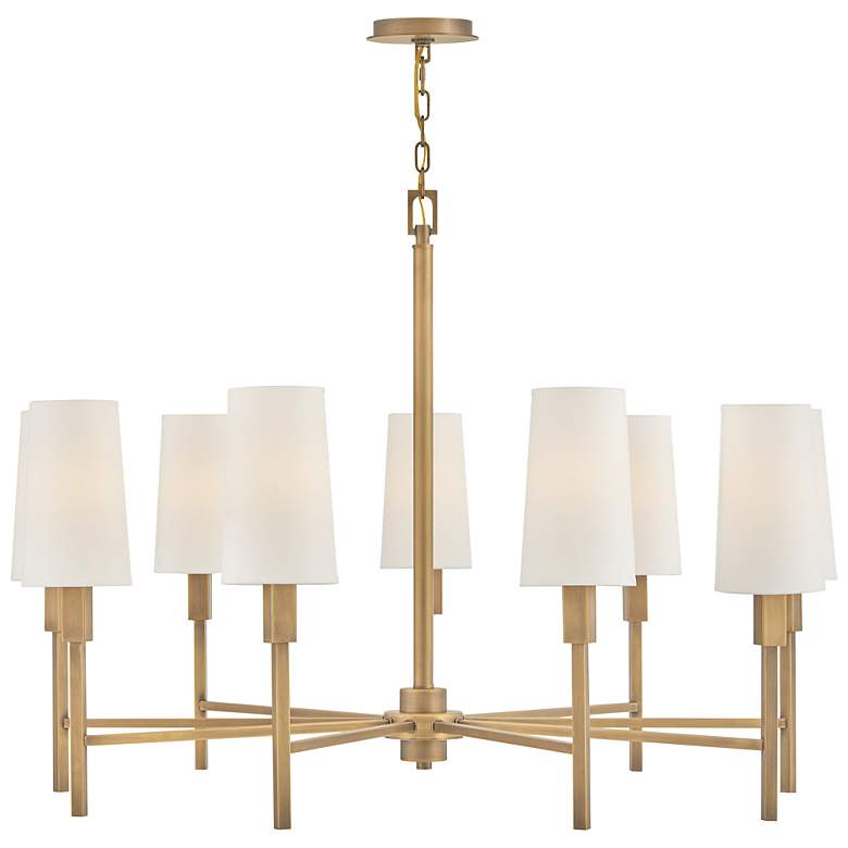 Image 2 Hinkley Chandelier Fenwick Large Chandelier Heritage Brass more views