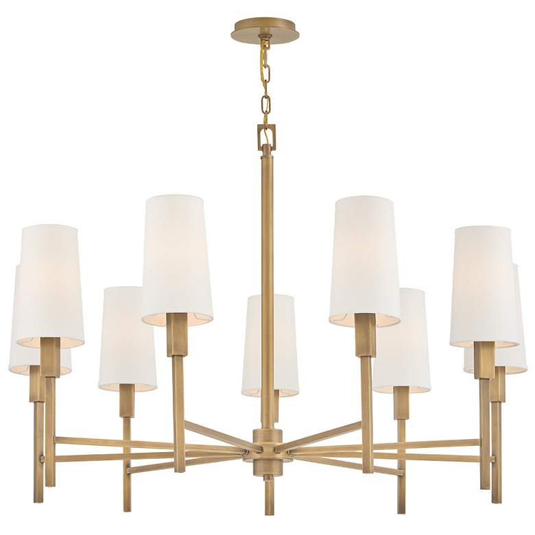 Image 5 Hinkley Chandelier Fenwick Large Chandelier Heritage Brass more views