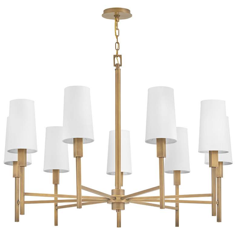 Image 6 Hinkley Chandelier Fenwick Large Chandelier Heritage Brass more views