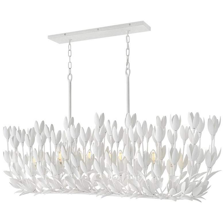 Image 1 Hinkley - Chandelier Flora Ten Light Linear- Textured Plaster