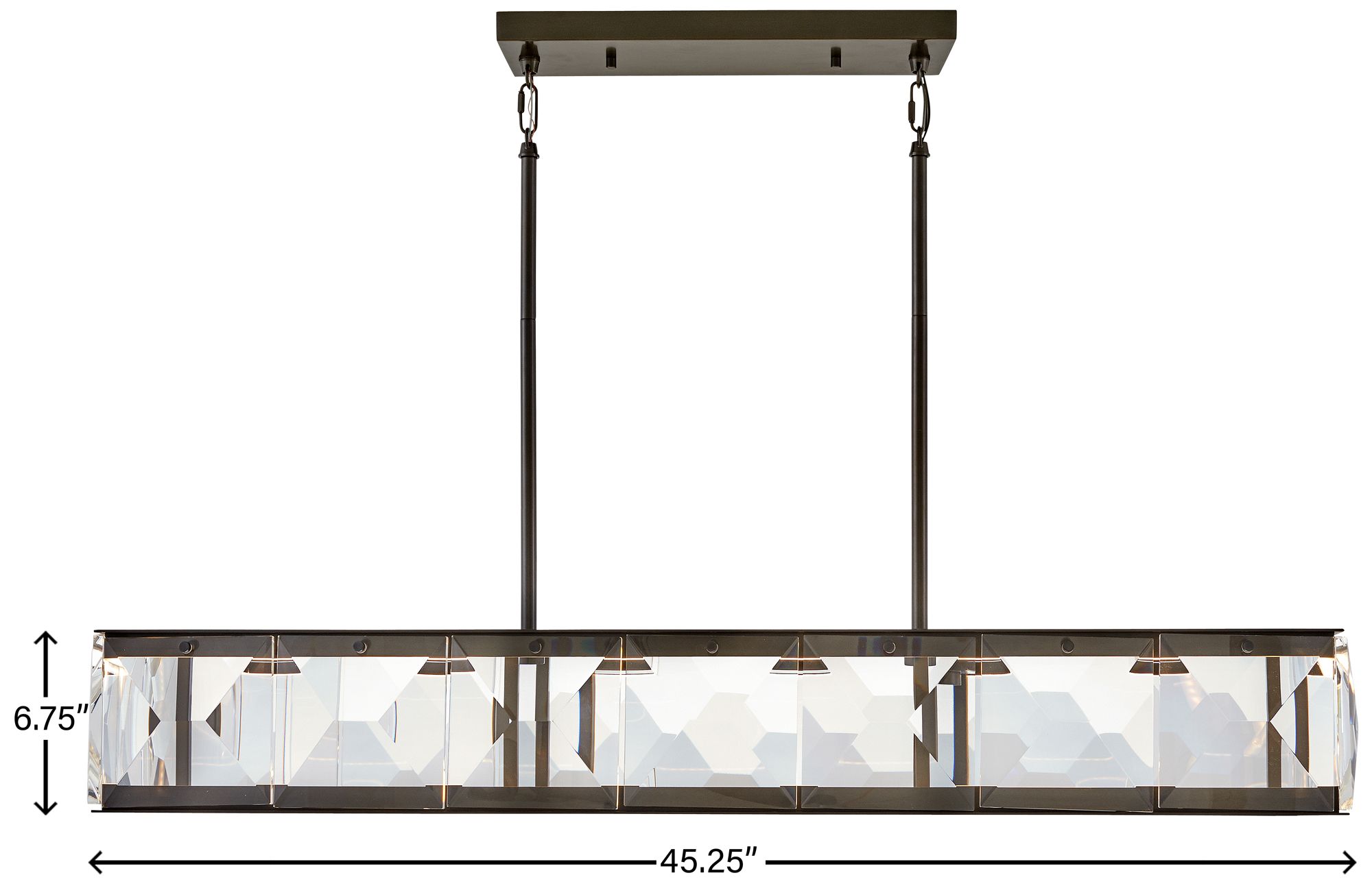 Hinkley - Chandelier Jolie Large LED Linear- Black Oxide