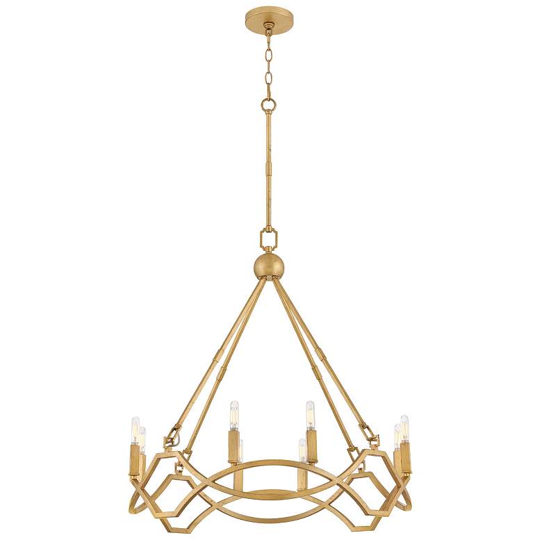 Image 1 Hinkley Chandelier Leona Medium Chandelier Distressed Brass