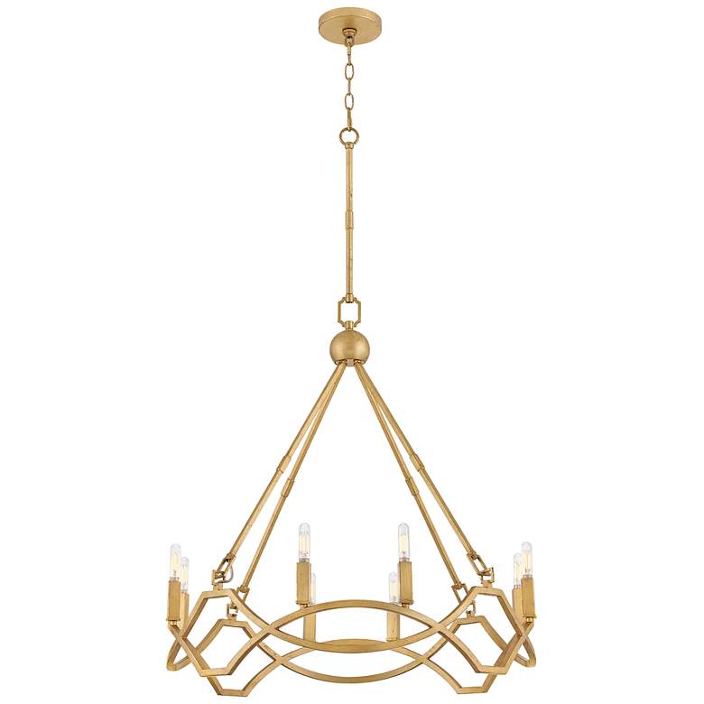 Image 4 Hinkley Chandelier Leona Medium Chandelier Distressed Brass more views