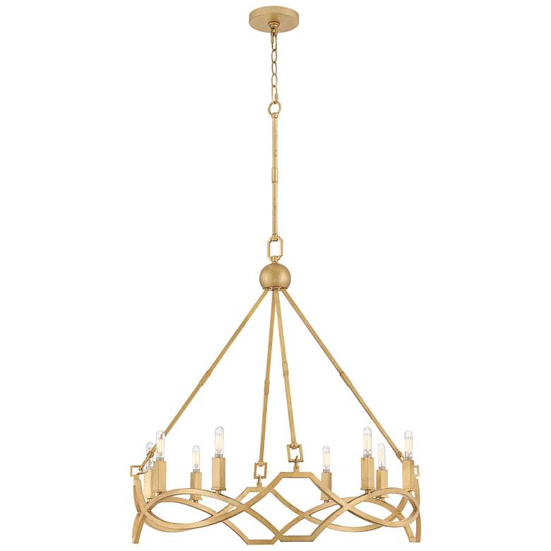 Image 6 Hinkley Chandelier Leona Medium Chandelier Distressed Brass more views