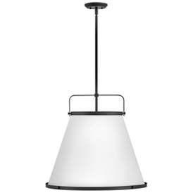 Image1 of Hinkley Chandelier Lexi Medium Drum Chandelier 24" Black