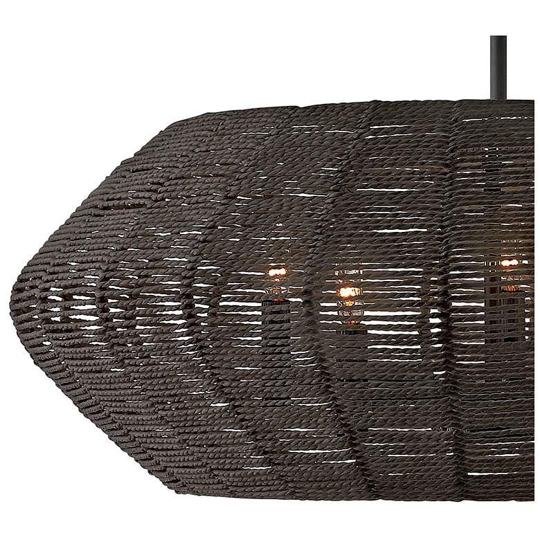 Image 4 Hinkley Chandelier Luca Medium Convertible Drum Chandelier 28" Black more views