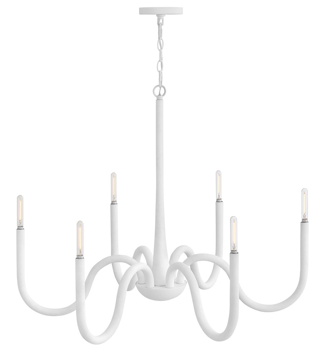 Image 6 Hinkley Chandelier Maris Large Chandelier 36" Textured Plaster more views