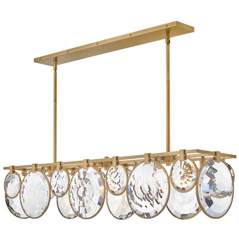 Image 1 Hinkley - Chandelier Nala Eight Light Linear- Heritage Brass