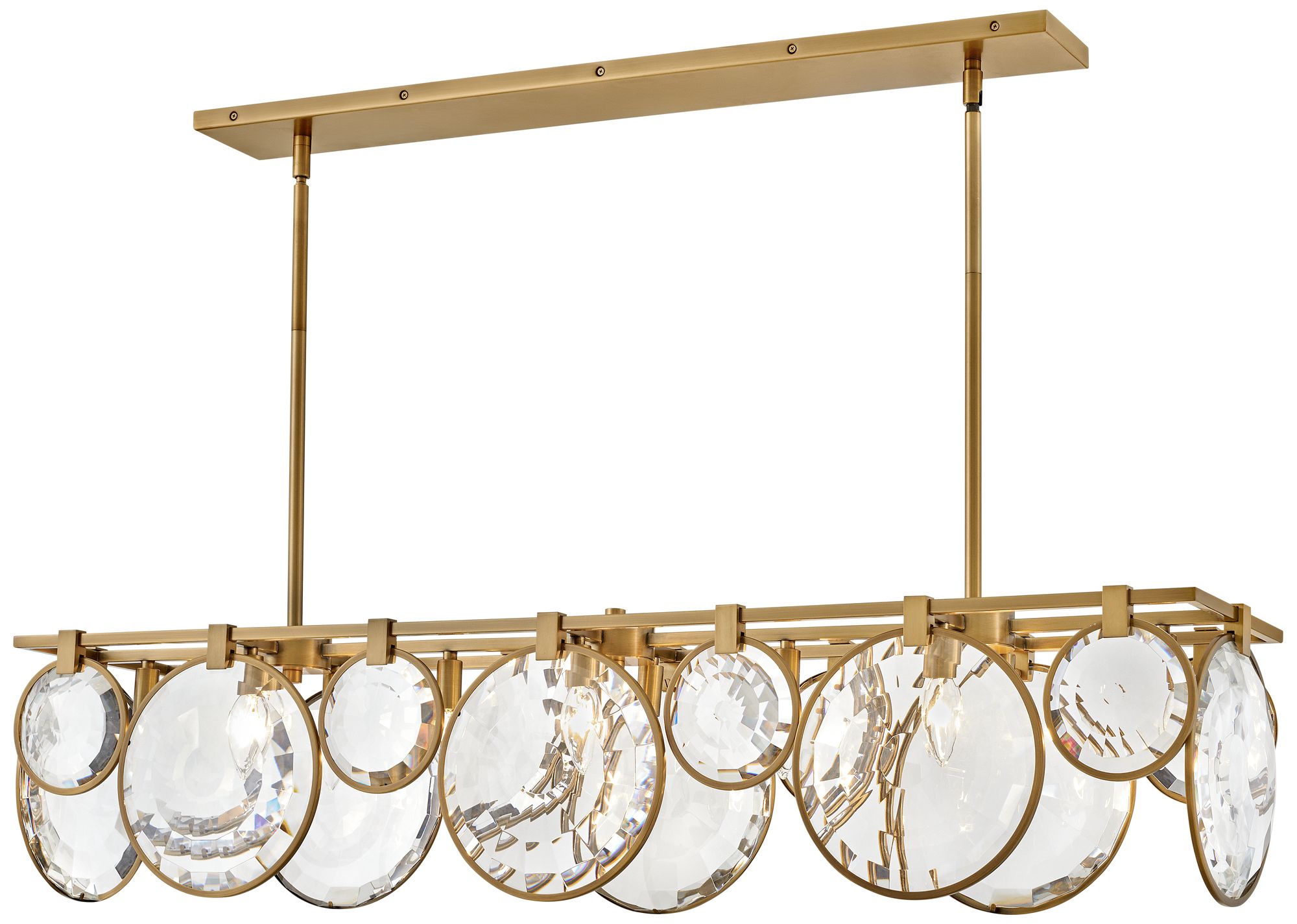 Image 2 Hinkley - Chandelier Nala Eight Light Linear- Heritage Brass more views