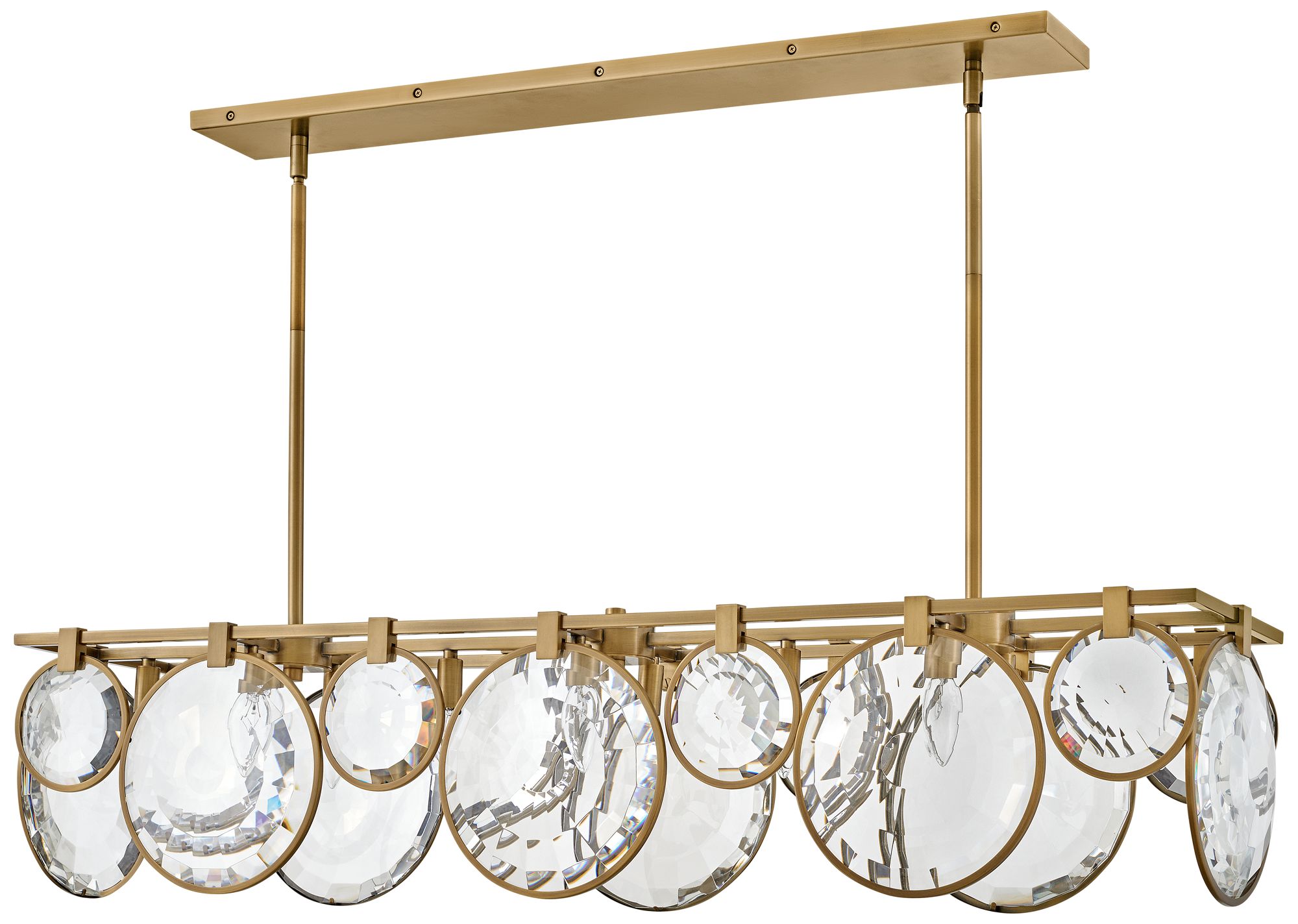 Image 3 Hinkley - Chandelier Nala Eight Light Linear- Heritage Brass more views