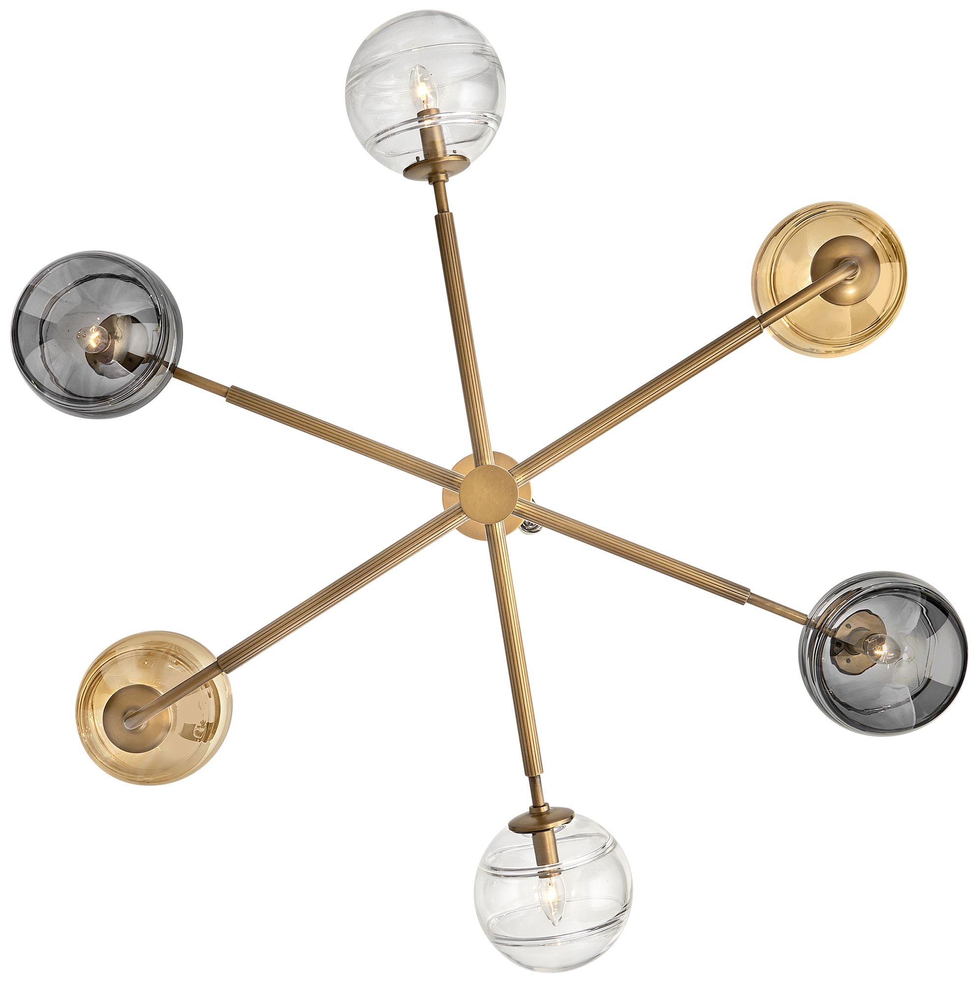 Image 7 Hinkley - Chandelier Oberon Medium Single Tier Pendant- Heritage Brass more views