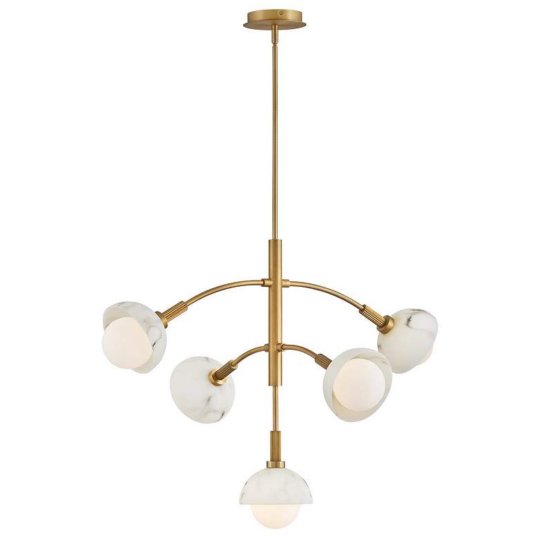 Image 1 Hinkley - Chandelier Phoebe Large Multi Tier- Heritage Brass