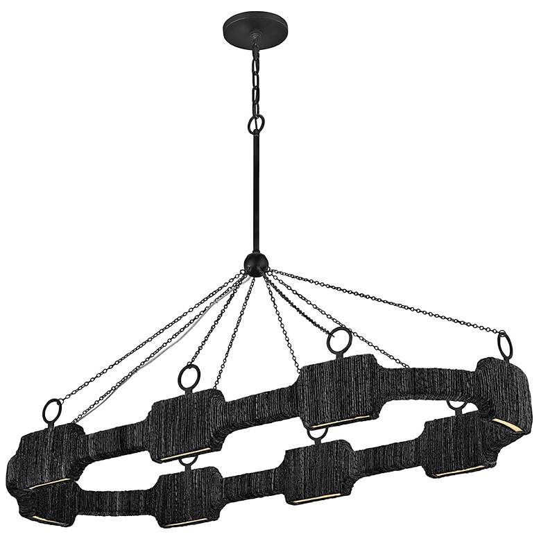 Image 1 HINKLEY CHANDELIER RAFFI Large LED Linear Carbon Black