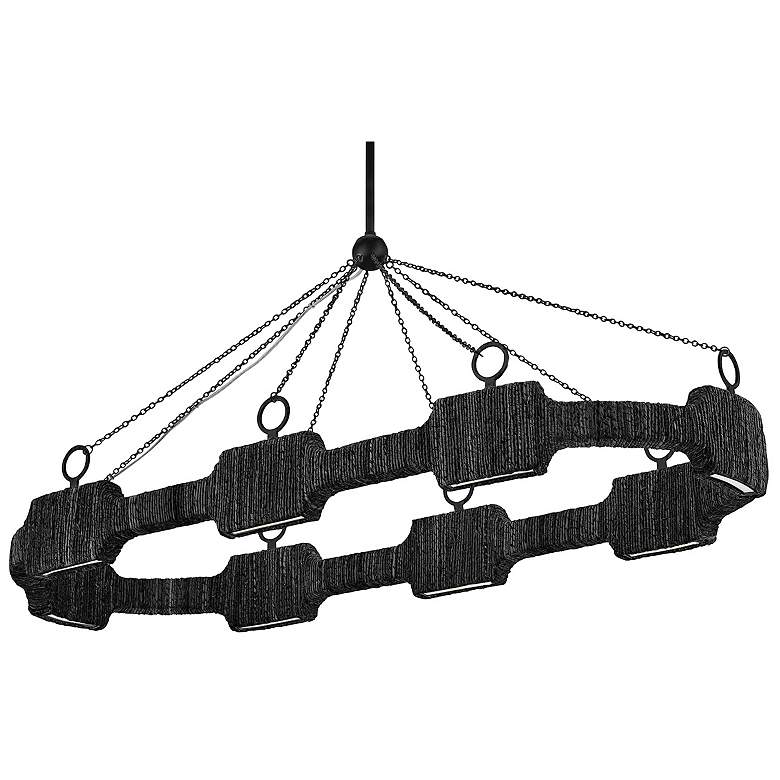 Image 2 HINKLEY CHANDELIER RAFFI Large LED Linear Carbon Black more views