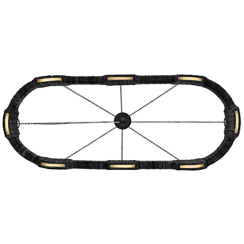 Image 5 HINKLEY CHANDELIER RAFFI Large LED Linear Carbon Black more views