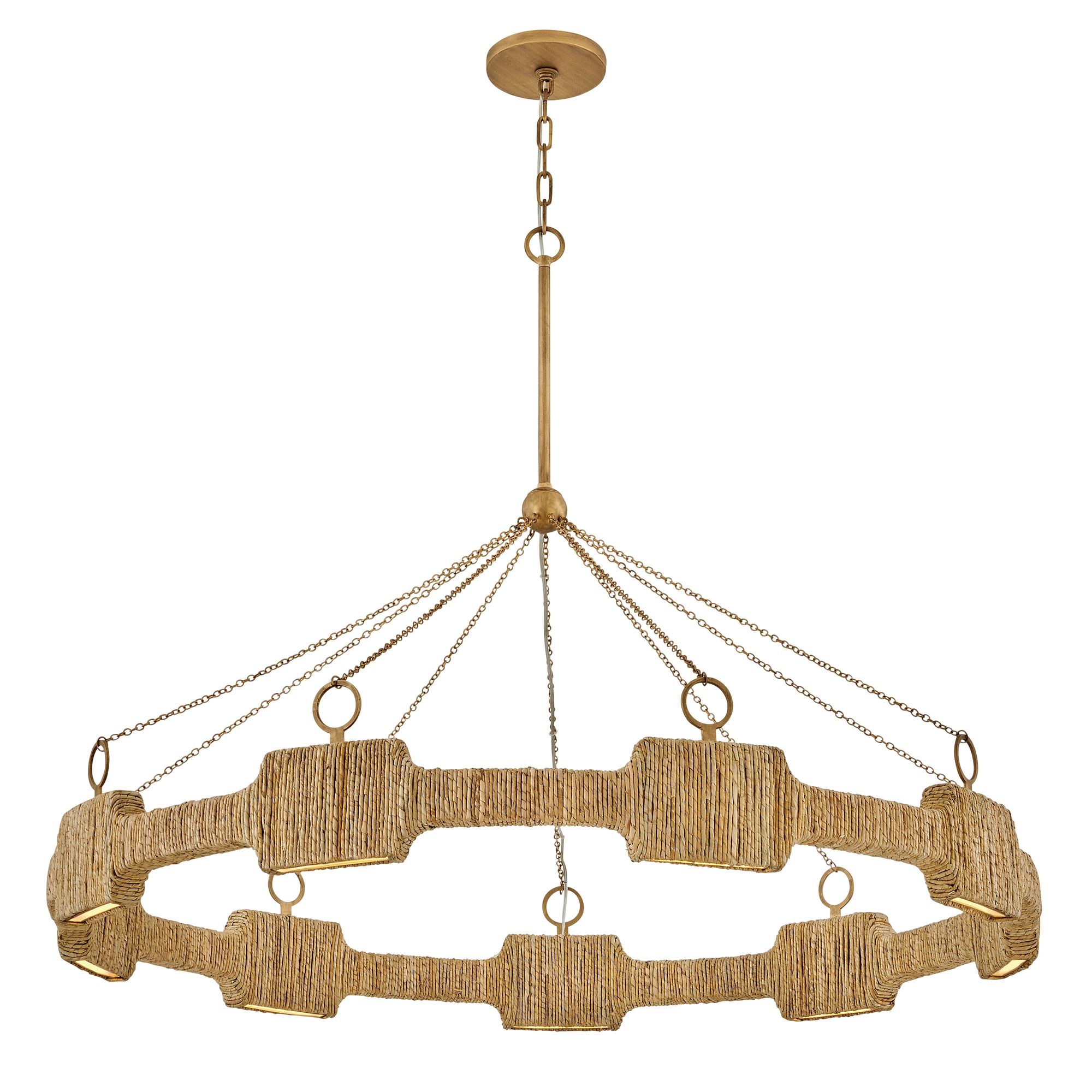 Image 2 Hinkley Chandelier Raffi Large LED Single Tier 48" Burnished Gold more views