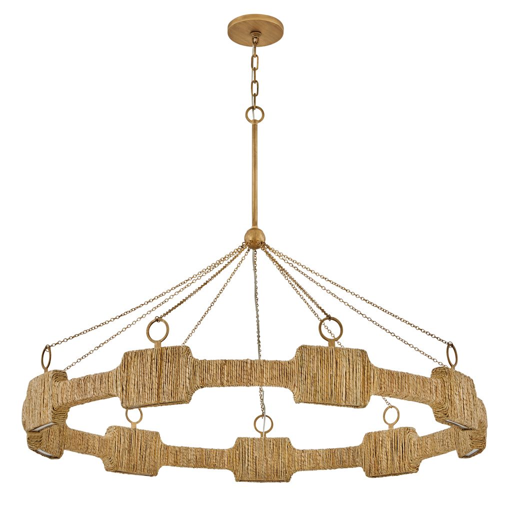 Image 3 Hinkley Chandelier Raffi Large LED Single Tier 48" Burnished Gold more views