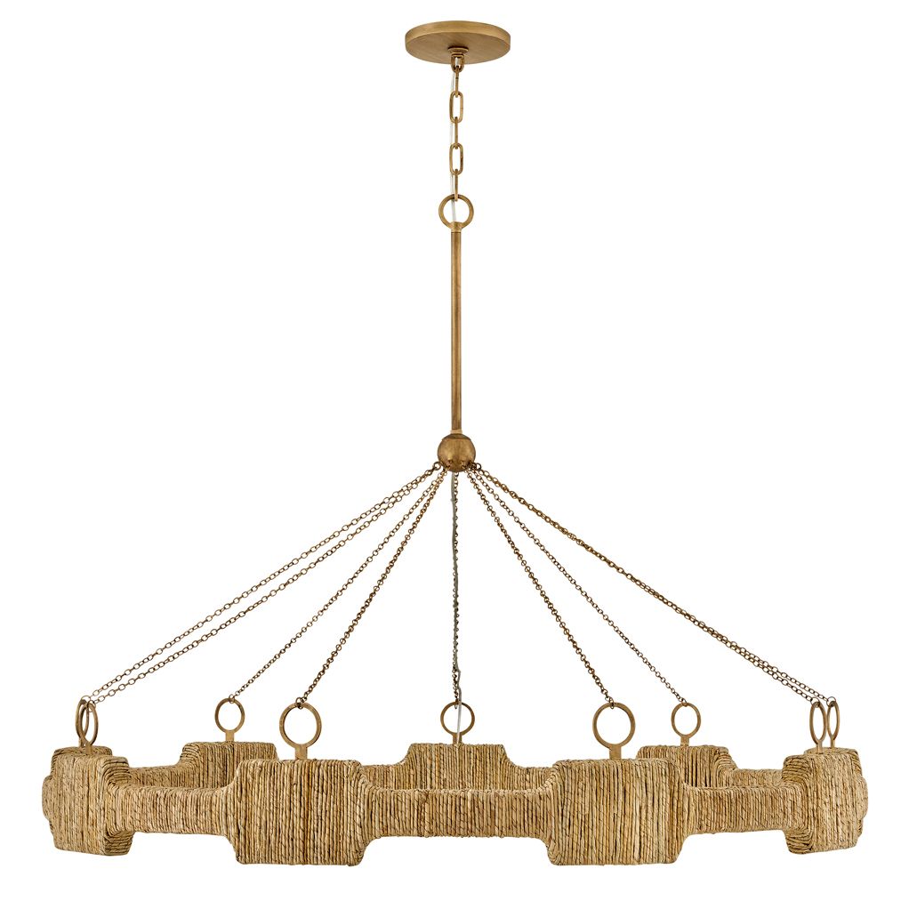 Image 4 Hinkley Chandelier Raffi Large LED Single Tier 48" Burnished Gold more views