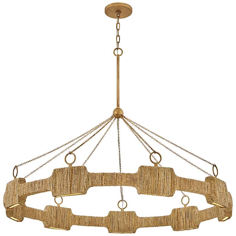 Image 2 HINKLEY CHANDELIER RAFFI Large LED Single Tier Burnished Gold more views