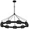 HINKLEY CHANDELIER RAFFI Large LED Single Tier Chandelier Carbon Black
