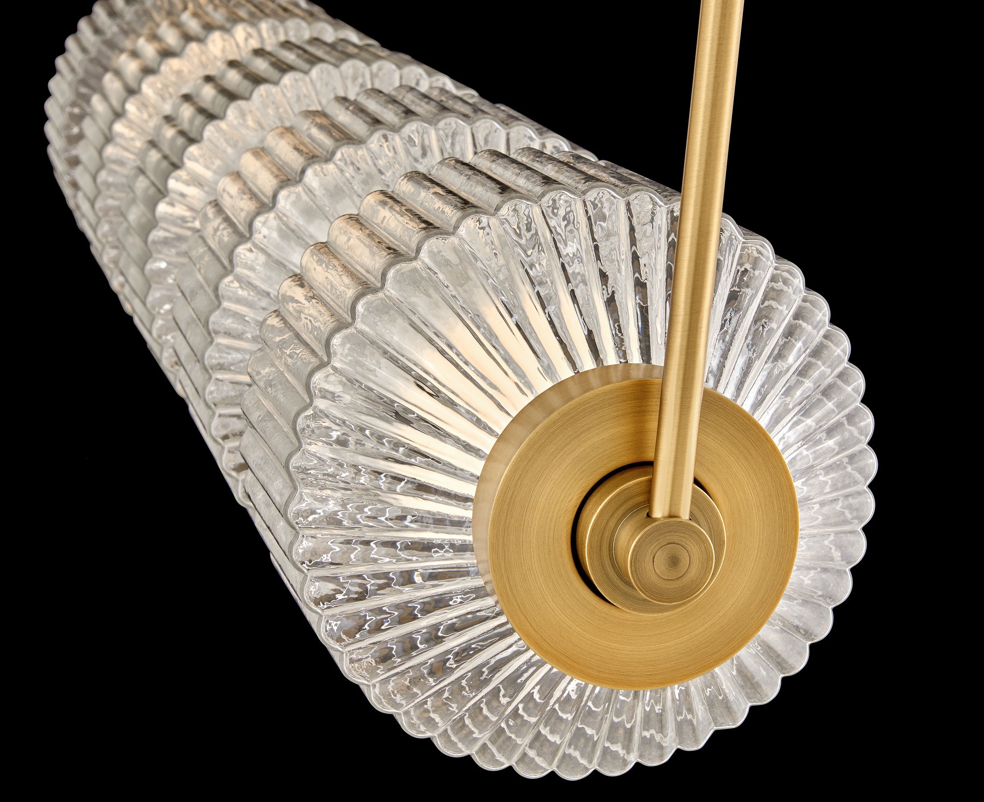 Hinkley - Chandelier Reign Five Light LED Linear- Lacquered Brass